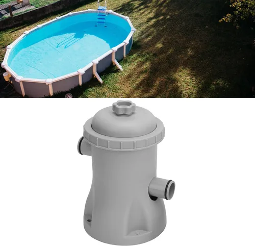 Miniatura 4 de Yunseity Bomba de filtro de cartucho transparente para piscina, bomba de filtro de piscina ABS 330 galones de bajo ruido para uso residencial