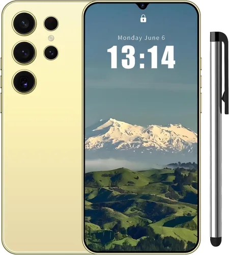 Teléfono celular I24 Ultra desbloqueado Android 14, teléfono celular Octa-core, batería de 6800 mAh carga rápida, pantalla FHD+ de 6.8", 4GB+128GB,