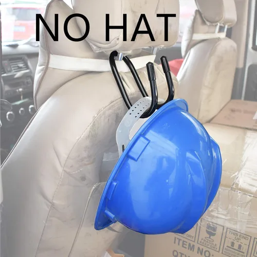 Miniatura 5 de YYST Soporte Flexible para Casco Duro Sobre el Asiento, Soporte Portador del Asiento Trasero, Colgador de Reposacabezas, Gancho de Reposacabezas