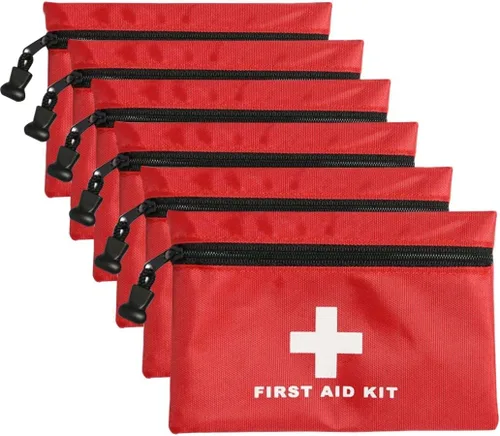 Miniatura 9 de Kit vacío de primeros auxilios de nailon, compacto, impermeable y ligero, bolsa de primeros auxilios con cremallera para emergencias en el hogar