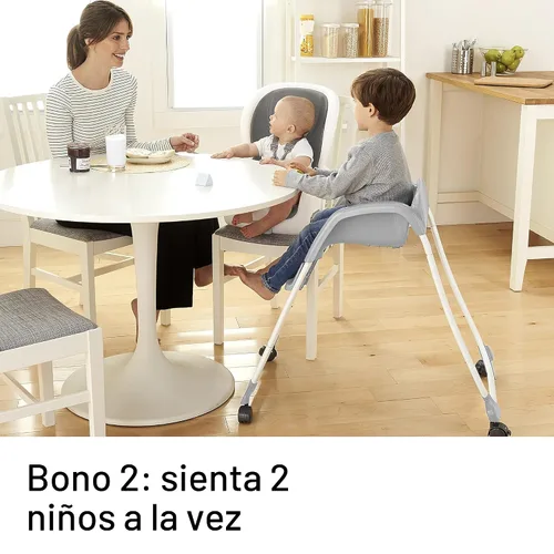 Miniatura 8 de Ingenuity SmartClean Trio Elite - Silla alta convertible 3 en 1 para bebé, silla para niños pequeños y asiento elevador de comedor, para edades de 6
