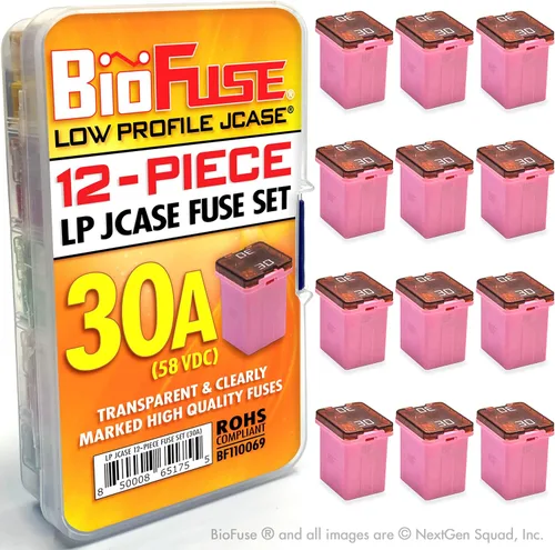 Miniatura 7 de LP (perfil bajo) JCASE 20-Piece Cartucho Fusible Surtido 20A 30A 40A 50A 60A (4 cada uno). Se adapta a la mayoría: Nissan, Toyota, Chrysler, Dodge