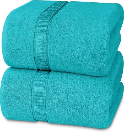 Miniatura 10 de Utopia Towels - Toalla de baño gigante, 2 unidades, 17.69 oz/yd2 (600 gsm), 100% algodón hilado en anillo, altamente absorbentes y de secado rápido