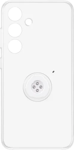 Miniatura 3 de Samsung Funda transparente para teléfono Galaxy S24, funda protectora con agarre de mano, soporte, accesorios para correa de muñeca, protección