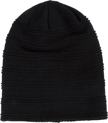 Miniatura 2 de LANGZHEN Gorro holgado para hombre, gorro de punto con forro cálido de invierno para chicos, gorro cálido suave y grueso
