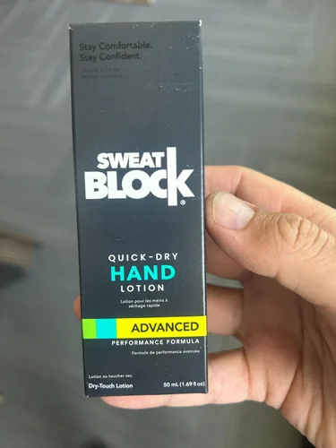 Miniatura 8 de SweatBlock Loción antitranspirante de manos para palmas sudorosas, 1.69 onzas líquidas, tamaño de viaje, tratamiento de hiperhidrosis de secado