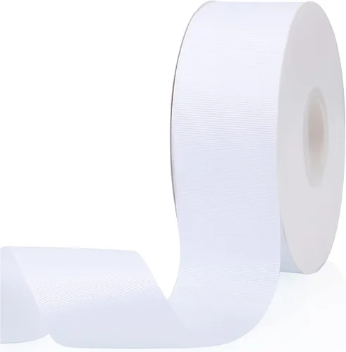Miniatura 111 de Cinta de grogrén de doble cara de color liso azul bebé de 1-1/2 pulgadas x 50 yardas para envolver regalos, bodas, fiestas, manualidades, lazos