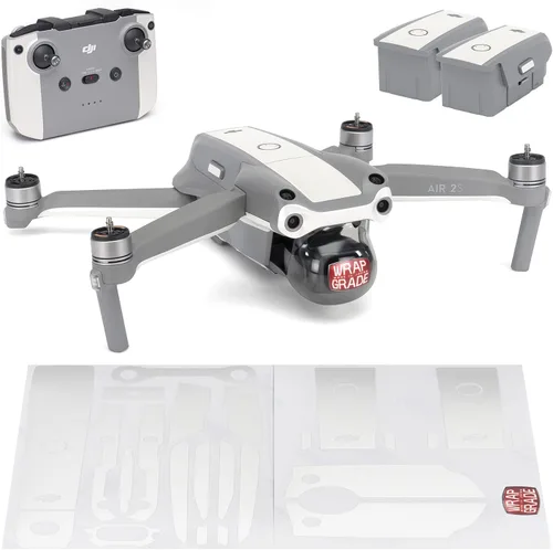 Miniatura 7 de WRAPGRADE Funda compatible con DJI Air 2S Color de acento B (Airforce Silver)