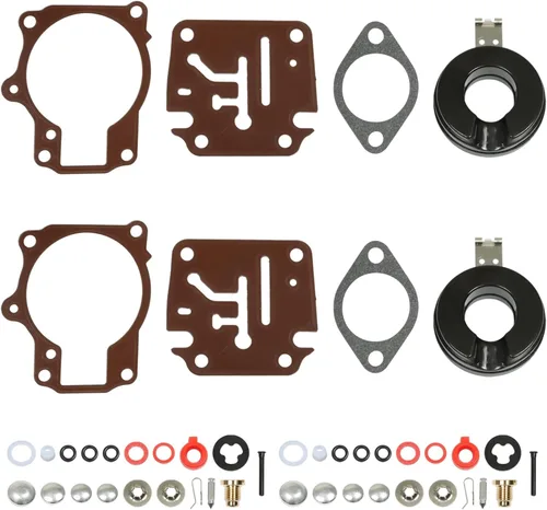 ALL-CARB 2 kits de reparación de carburador y reemplazo de flotador para Johnson Evinrude 50 55 60hp