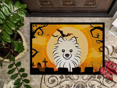 Miniatura 3 de Caroline's Treasures BB1765MAT - Felpudo de Halloween Pomerania de 18 x 27 pulgadas, tapete para puerta delantera, para interiores y exteriores