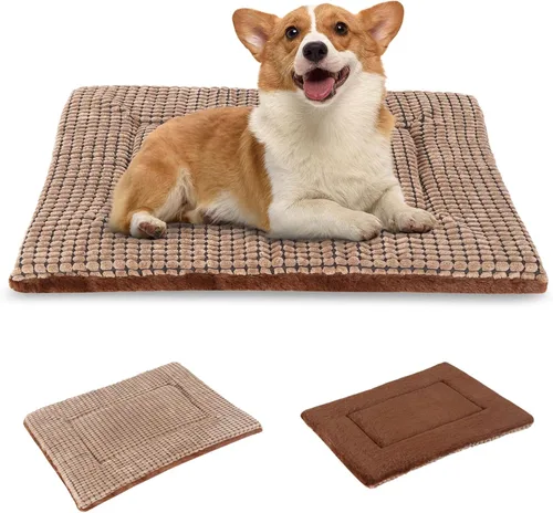 Miniatura 40 de BVAGSS XH079 - Almohadilla reversible para jaula de perro, de espuma viscoelástica, suave, cálida, lavable a máquina, colchón para perreras