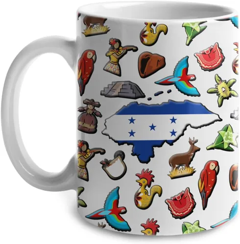 Miniatura 8 de Lotacy Taza de café con símbolos de Cuba con bandera de mapa, taza de cerámica de bandera cubana de 11 onzas, recuerdo de Cuba y regalos, idea