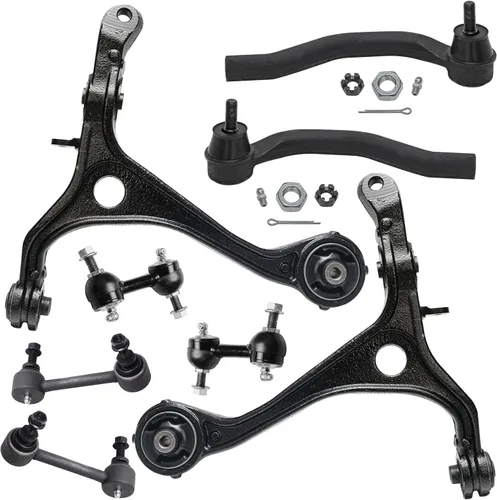 Miniatura 182 de Detroit Axle - Kit de brazos de control de extremo delantero de 8 piezas para Dodge Dakota 00-04, Durango 00-03, 4 brazos de control superior e
