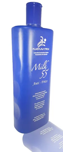 Miniatura 5 de Kleravitex Milk 55 - Acondicionador sin enjuague para el cabello, tratamiento en crema desenredante de 33.80 onzas, botella antiencrespamiento