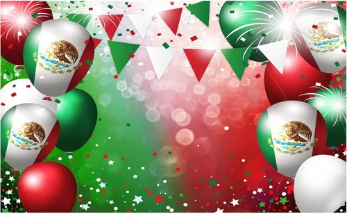 Allenjoy Telón de fondo del Día de la Independencia mexicana para fotografías, Viva México, cumpleaños, baby shower, suministros de fiesta,