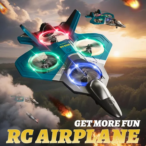 Miniatura 5 de 4DRC Avión RC de espuma para adultos y niños, juguetes de avión de control remoto para niños, adultos, principiantes, aviones a control remoto