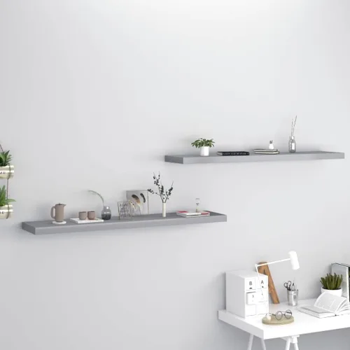 Miniatura 41 de Estantes flotantes de pared, juego de 4 estantes decorativos para montar en la pared, estante colgante con soportes invisibles para decoración