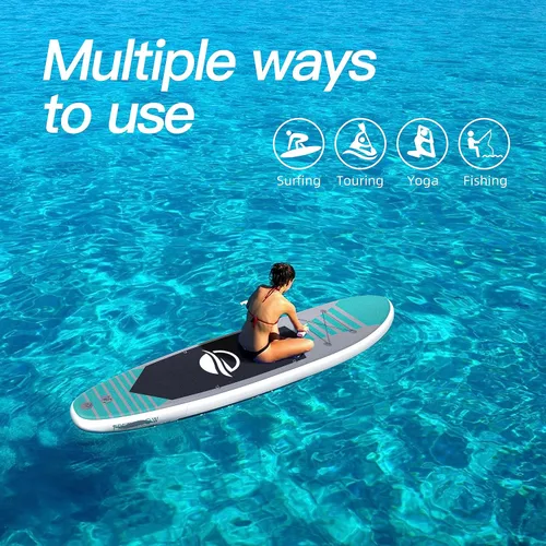 Miniatura 3 de Bifanuo Tabla de Paddle Inflable con Accesorios SUP y Mochila. Tablas de Paddle para Adultos. Cubierta Antideslizante, Postura Ancha, Aleta