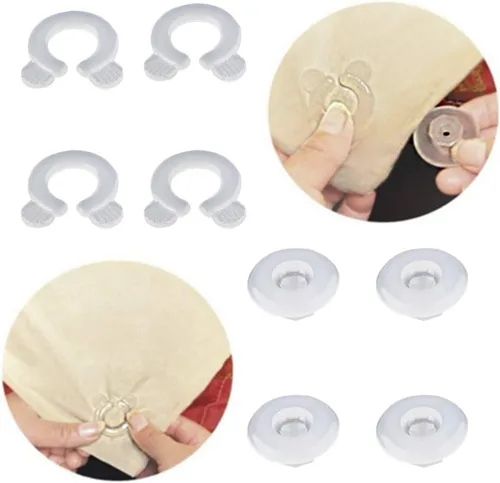 ULTNICE Juego de 4 clips ajustables para sábanas de cama, sujetadores de sábanas para colchones ajustados y planos, accesorios de ropa de cama