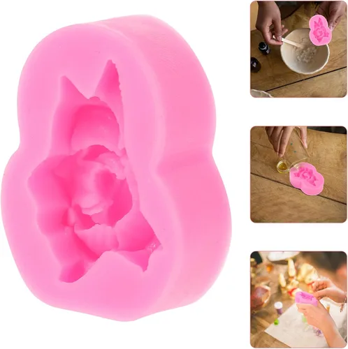 Miniatura 7 de EXCEART Diy Candle - Molde de aromaterapia hecho a mano, kit de velas de flores de rosa