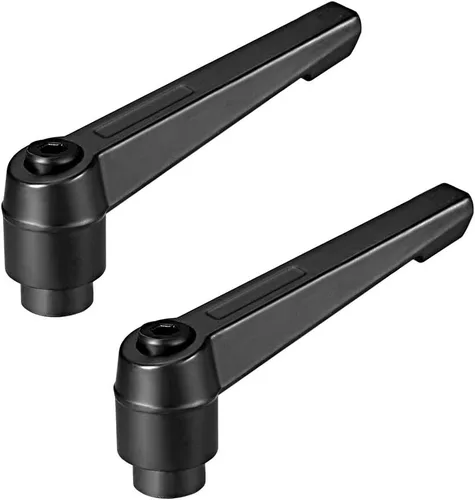 Miniatura 8 de uxcell M8 Mango Ajustable Palanca De Sujeción Rosca Botón Trinquete Hembra Roscado Stud 2 Pcs