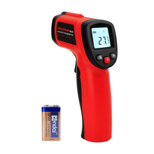 MEASUREMAN Termómetro infrarrojo (no para humanos), pistola de temperatura de tamaño estándar, termómetro láser digital sin contacto -58°F a 1022°F