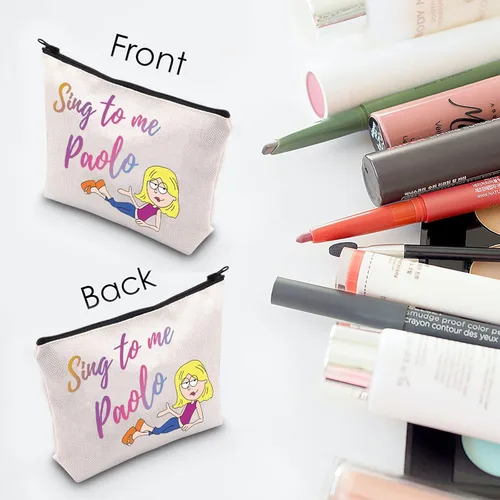 Miniatura 2 de MNIGIU L-izzie Bolsa de cosméticos L-izzie regalo para fanáticos, bolsa de maquillaje con cremallera para mujer, Canta a