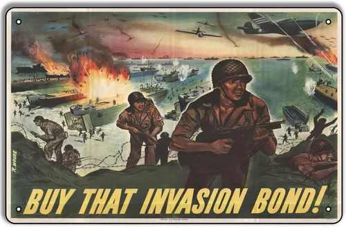 Miniatura 31 de Póster de metal de la Segunda Guerra Mundial "You Give Us the Fire!" 1942 de la Fuerza Aérea del Ejército de los Estados Unidos de 8 x 12 pulgadas