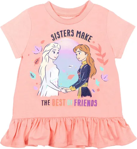 Miniatura 2 de Disney Minnie Mouse Princess Frozen Little Mermaid T-Shirt Leggings and Scrunchie 3 Piece Outfit Set Infant to Big Kid
