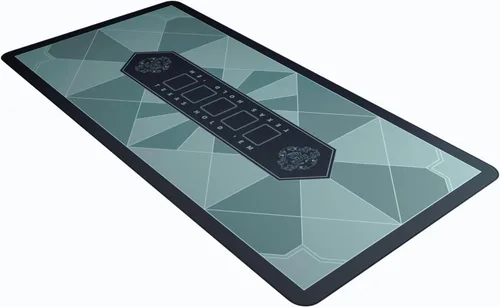 Miniatura 15 de Bullets Playing Cards - Paulie-Poker Layout - Tapete de mesa 45" x 25" - Alfombra de juego de lujo para noche de casino - Verde Multicolor