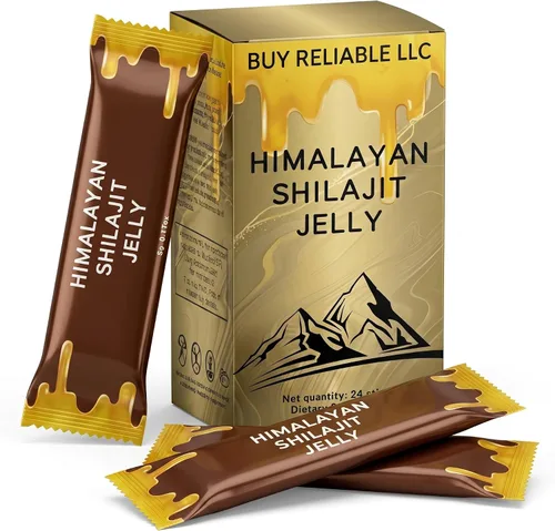 Palitos de gelatina Shilajit - 24 unidades | Ácido fúlvico y oligominerales | Barras líquidas listas para usar | Sin OMG | Sabor natural