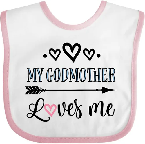 Miniatura 9 de inktastic Babero para bebé My Godmother Loves Me Godchild