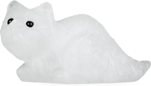 Miniatura 11 de Artistone Estatua de gato de cristal de amatista de 2 pulgadas, diseño de gatito sentado a mano, tallada a mano, escultura de cristal curativo