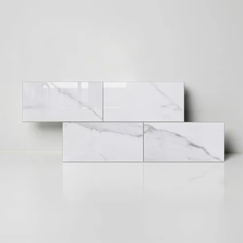 Miniatura 11 de COLAMO Protector contra salpicaduras de lujo de 10 hojas que se despega y pega, azulejo de metro blanco de piedra sintética autoadhesiva de 12"x12