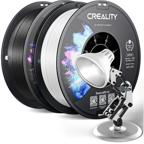 Miniatura 9 de Filamento PETG oficial para impresora 3D Creality de 0.069 in, 2.2 lbs, alta precisión, fuerte dureza, inodoro, mejor flujo, impresión 3D resistente