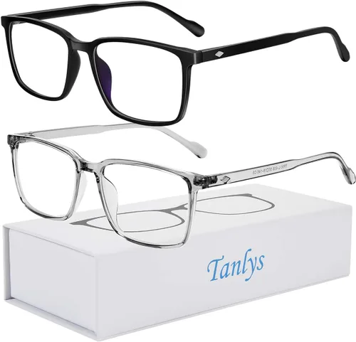 Miniatura 10 de Paquete de 2 lentes de bloqueo de luz azul para fatiga ocular en computadora