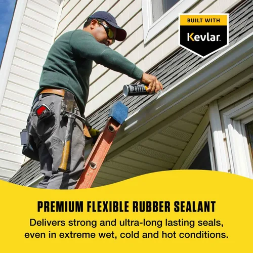 Miniatura 2 de Great Stuff™ Extreme Seal - Aerosol sellador de goma flexible, protege las superficies de fugas de agua y aire, construido con Kevlar, negro, 14