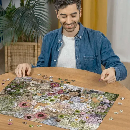 Miniatura 3 de Ravensburger - por el amor de las flores - Rompecabezas de 1000 piezas - Impresionantes y vívidas imágenes de flores primaverales - Escena floral