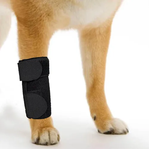 Miniatura 7 de GenetGo Manga de pierna delantera canina para perro con compresión en la pata, envoltorios de articulación - Protege heridas, detiene lamidos