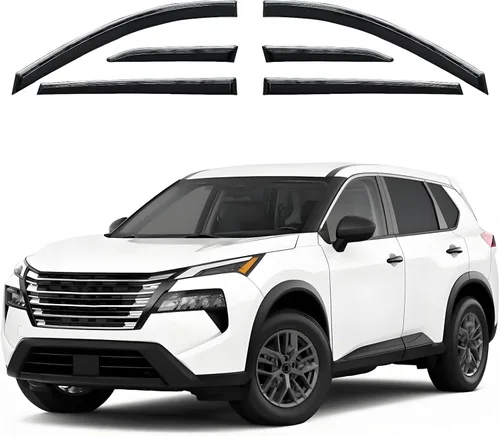 Miniatura 9 de Juego de 6 viseras de ventana para Toyota RAV4 2013 2014 2015 2016 2017 2018 Safe Rain Out-Channel Guard deflector