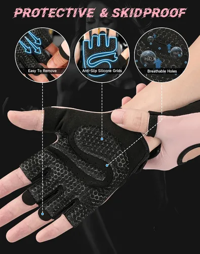 Miniatura 3 de Guantes de entrenamiento COFIT transpirables y antideslizantes, guantes de gimnasio para levantamiento de pesas para hombres y mujeres, agarre 2.