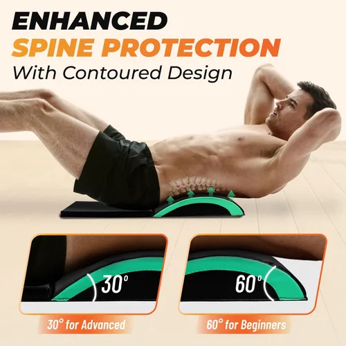 Miniatura 4 de Yes4All Ab Mat Tailbone y sin coxis, almohadilla de apoyo plegable para ejercicios abdominales para entrenamiento central y espalda baja B2. Menta
