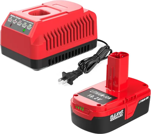 Miniatura 9 de Paquete de 2 baterías de litio C3 de 6.5 Ah de repuesto para batería Craftsman de 19.2 voltios + cargador Craftsman de 19.2 V para XCP 130279005