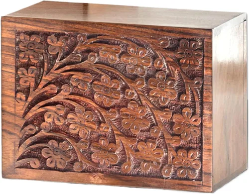 Miniatura 9 de SOULURNS Urnas de cremación para cenizas humanas, adultos, niños y mascotas, urnas de madera con caja y ataúd, capacidad para 250 pulgadas cúbicas