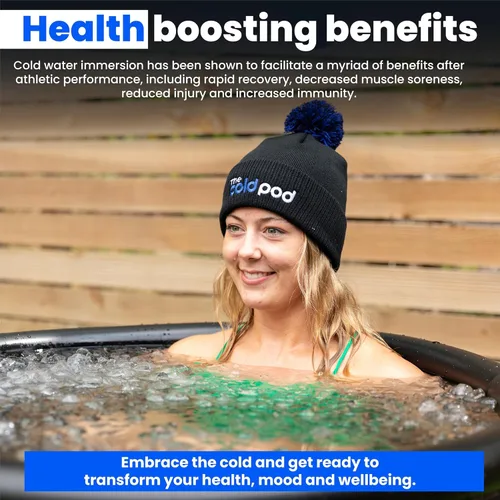 Miniatura 3 de The Cold Pod Bañera de Baño de Hielo para Atletas con Tapa: Tina de Inmersión en Frío de 88 Galones para Recuperación, Piscina de Inmersión en Baño
