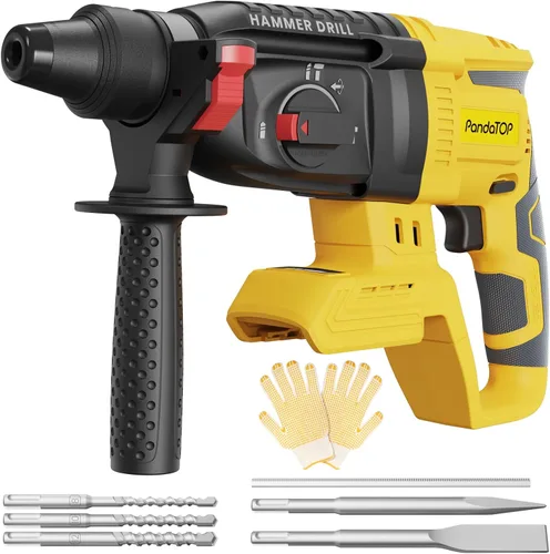 SDS Plus - Taladro de martillo giratorio inalámbrico para batería Dewalt de 20 V máximo, taladro martillo de 20 V sin escobillas para