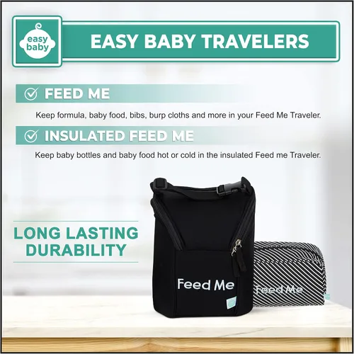 Miniatura 7 de Easy Baby - Pañal, biberón y suministros - Bolsas organizadoras y cambiador - Cambio, alimenta, viste y límpiame (paquete de 8 Brooklyn)