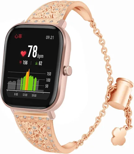 Miniatura 9 de FitTurn Correa de reloj compatible con Amazfit Active 2 Square/1/GTS 4 4mini/GTS 3/GTS 2/GTS 2e/GTS 2 mini/GTR 1.654 in/Bip 3 pro/Bip 3 SmartWatch