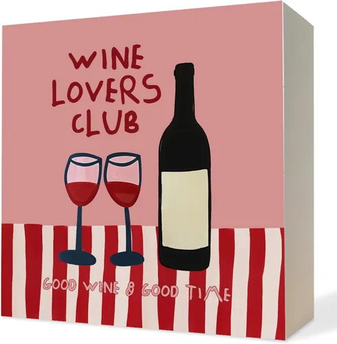 Miniatura 7 de Cartel de madera de champán rosa divertido, regalo de anfitriona de champán para mujeres, diseño de vino espumoso Grandmillennial, placa decorativa