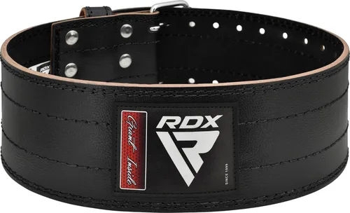 Miniatura 9 de Cinturón de Levantamiento de Peso RDX para Hombres y Mujeres, Aprobado por IPL y USPA, 6mm de Grosor 100% Cuero, Soporte Posterior de 4